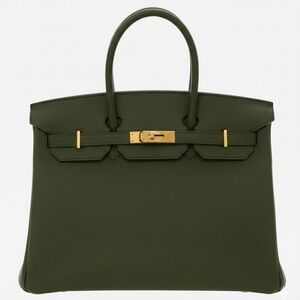 Stunning bag  REAL LEATHER not designer Dark Green Flat 35 available